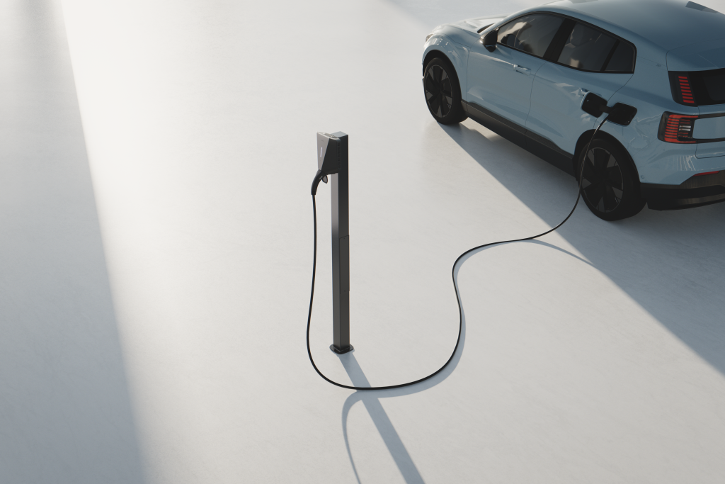 Commercial EV charging units installed for business fleet vehicles