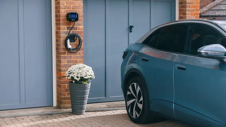Ohme Home pro Smart EV charger mounted and ready for use